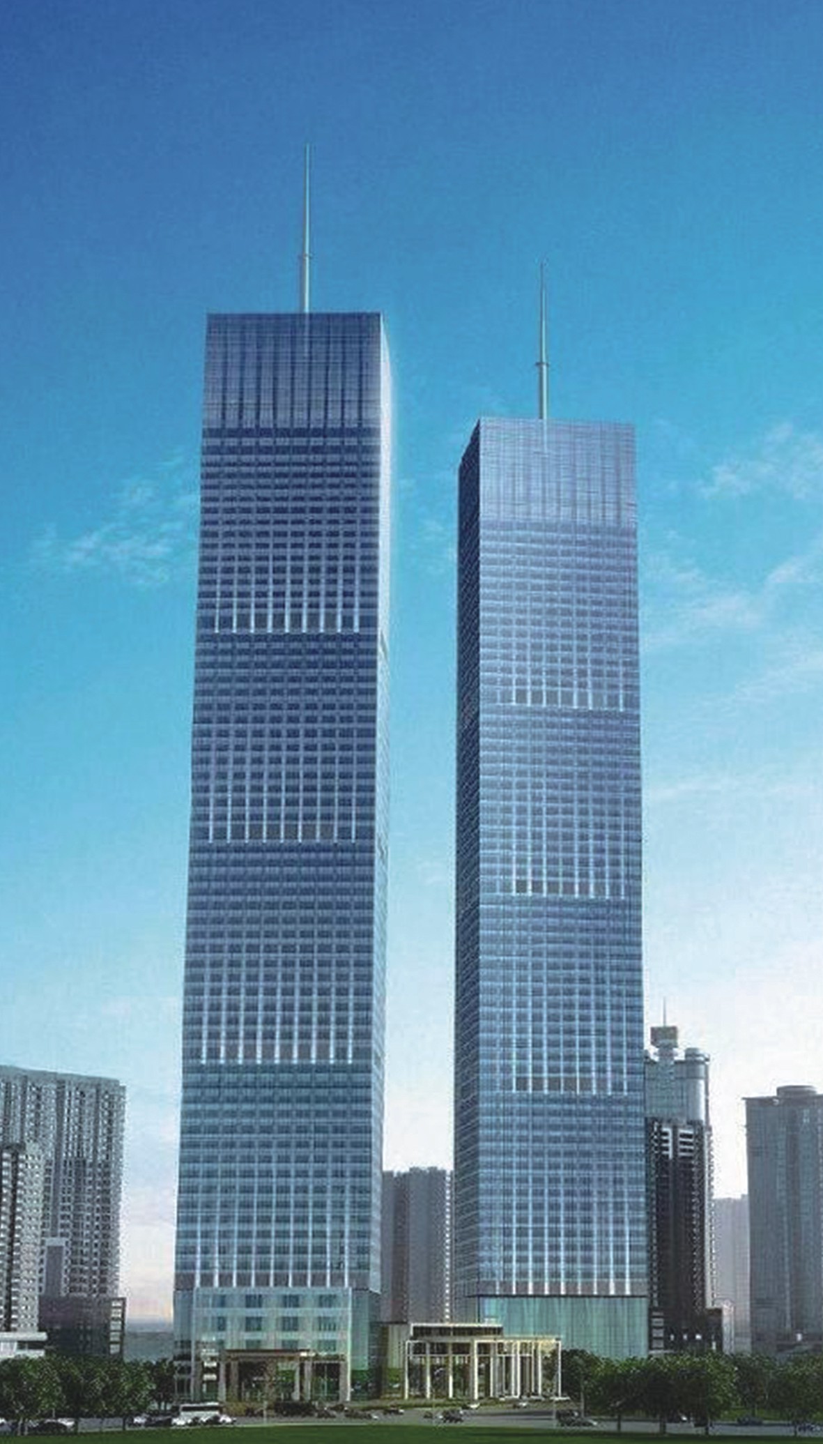 貴陽花果園雙子塔鋼結(jié)構(gòu)防火涂料工程